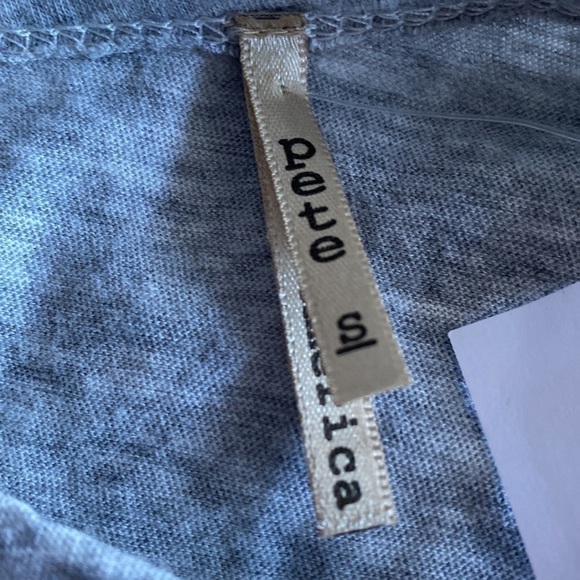 Pete Long Sleeve Baseball Tee Small Gray Black Mesh Sleeves & Shoulders - Picture 5 of 7